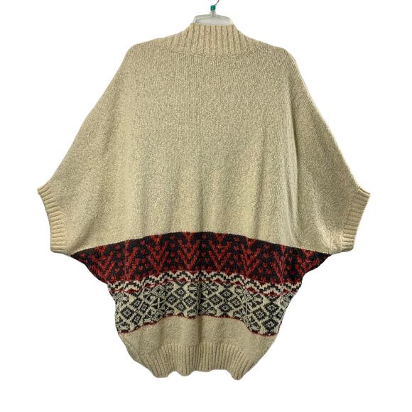 Hem & Thread Cardigan Womens Large Boho Aztec Print‎ Open Front Sweater - Picture 2 of 7